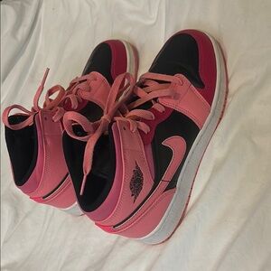 Nike Air Jordan Kids Sneakers - Pink and Black